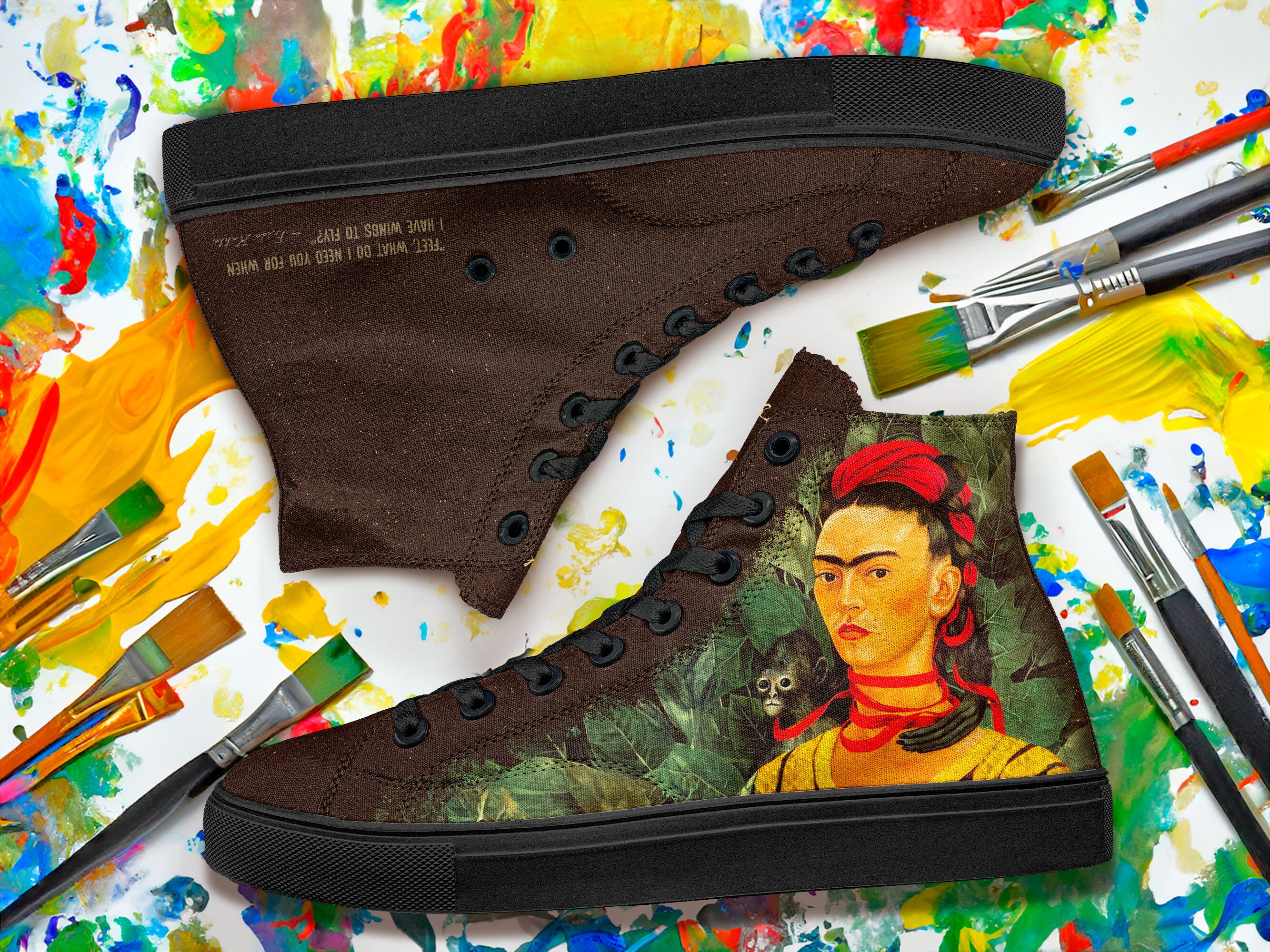 Frida Kahlo Art High Top Shoes: 