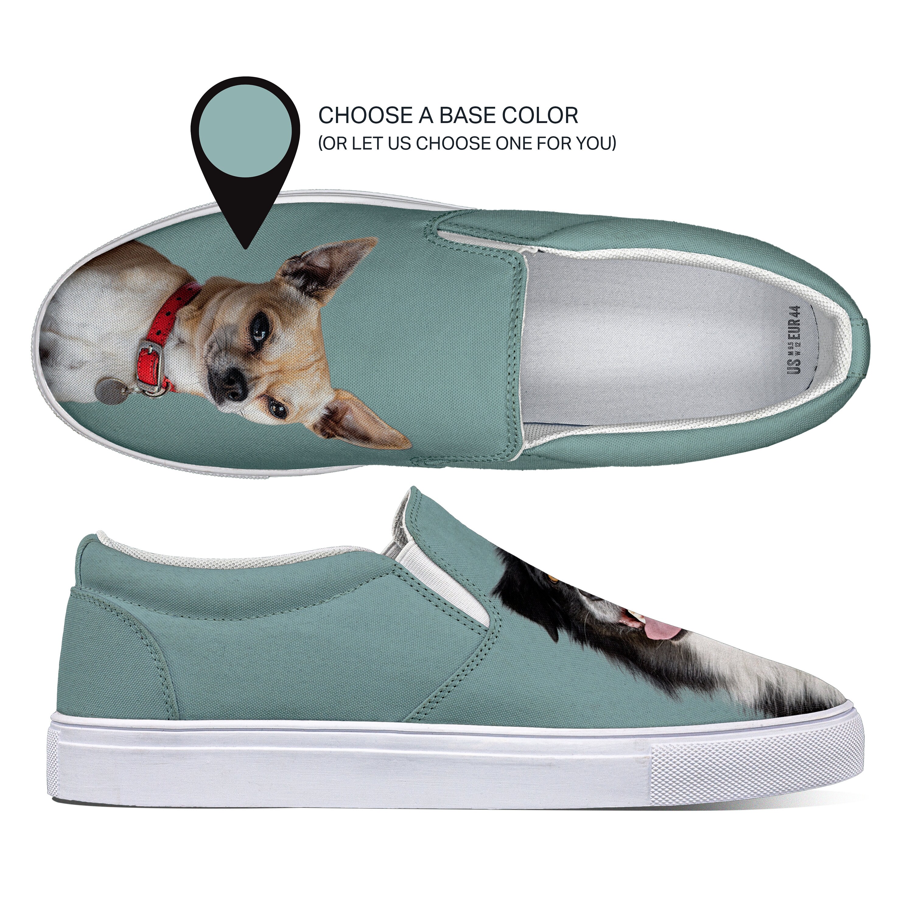 Custom Dog Photo Shoes Personalized Pet Photo Sneakers Shoes Etsy