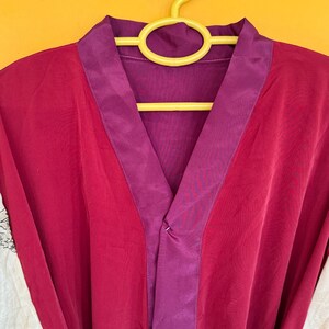 Vintage Kimono with Belt, Vintage Silk Robe silk kimono, Boho Lounge Dress, Dressing gown, Christmas Gift, Gifts for Her