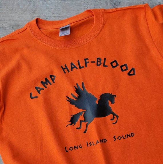 Camp Half Blood Kids T-Shirt Pegasus Horse Long Island Sound