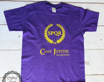 Camisa de Camp Jupiter Percy Jackson, camiseta unisex, camisa de adolescentes, camiseta para niños, camiseta divertida, semidiós griego regalo unisex para niños