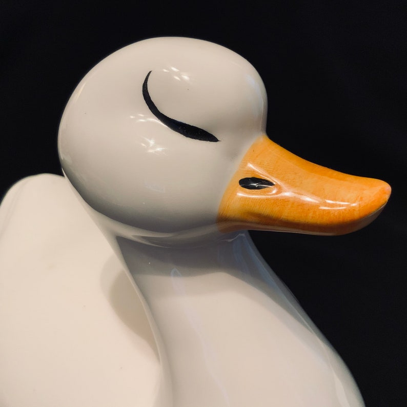ceramic duck statue