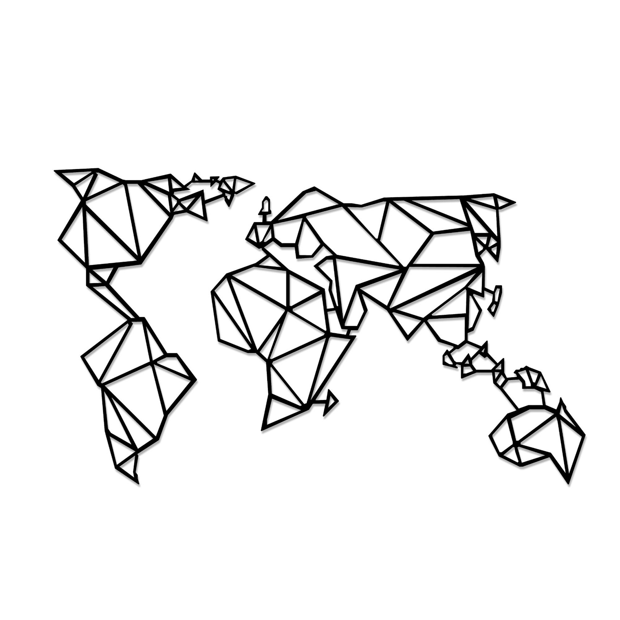 Metal World Map Metal Wall Art Metal World Map World Map Etsy UK