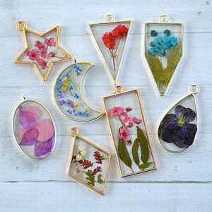 Resin Halskette - Gepresste Blumen Halskette | Benutzerdefinierte Harz Blume Halskette - Blumen Anhänger