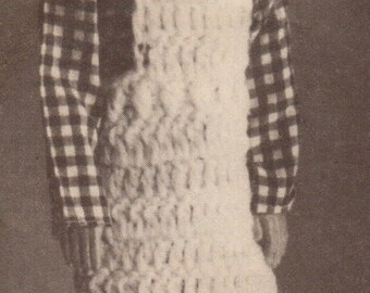 Vintage Crochet Pattern Doll BBQ Apron Pattern (PDF Download)
