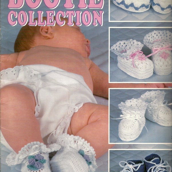 Vintage Crochet Bootie Collection Patterns