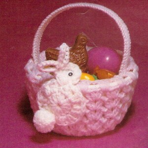 Vintage Crochet Easter Basket Pattern