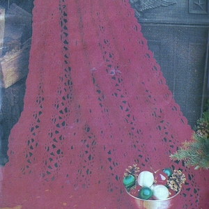 Vintage Crochet Victorian Christmas Afghan Pattern