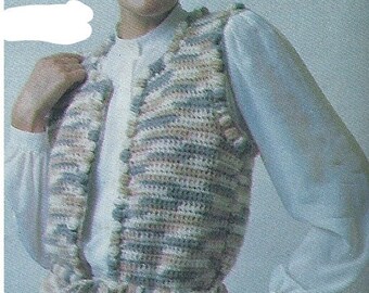 Vintage Crochet Vest Pattern (PDF Download)