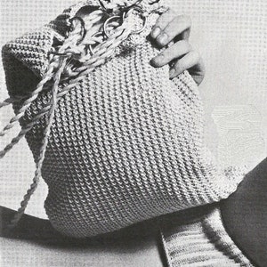 Patrón de bolso de mano de crochet vintage