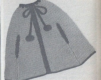 Vintage Crocheted Cape Pattern