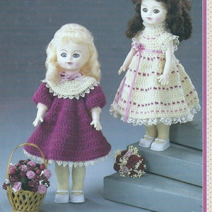 Vintage Crochet Teatime Doll Dress Pattern