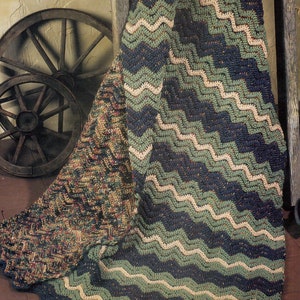 Vintage Crochet Ripple Afghan Pattern