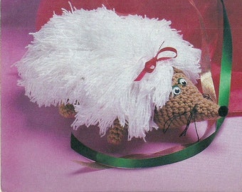 Vintage Crochet Porcupine Doll Pattern (PDF Download)