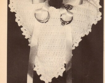 Vintage Crochet Pattern Ring Pillow Pattern (PDF Download)