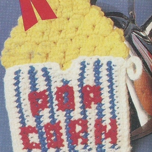 Vintage Popcorn Topflappen Häkelanleitung
