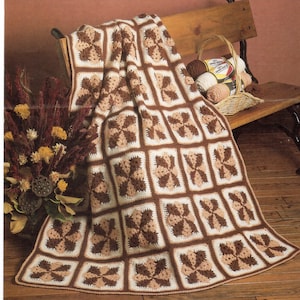 Vintage Crochet Prairie Star Afghan Pattern