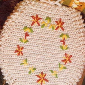 Vintage Crochet Toilet lid cover pattern