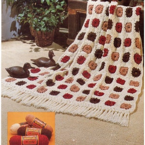 Vintage Crochet New Tile Afghan Pattern