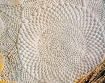 Vintage Crochet Autumn Song Doily Pattern