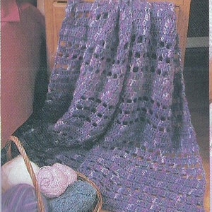 Vintage Crochet Quick and Easy Afghan Pattern