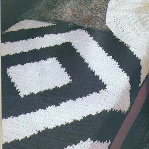 Vintage Crochet Rugged Country Afghan Pattern