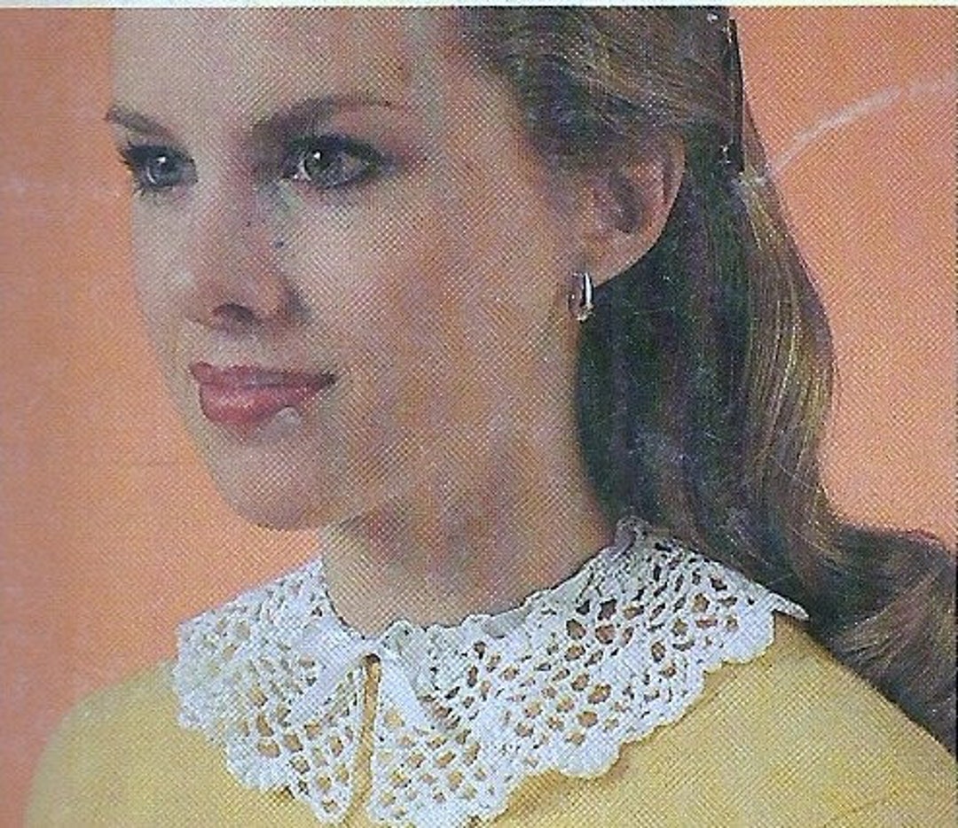 Vintage Crochet Collar Patterns Etsy