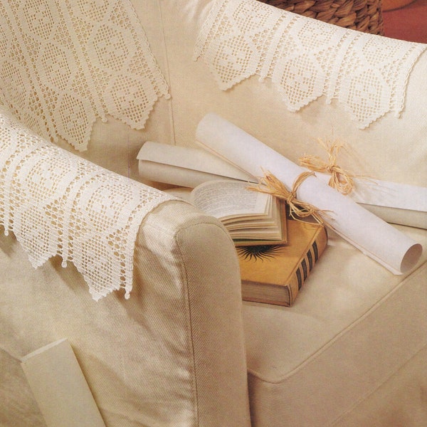 Vintage Crochet Armchair Set Pattern