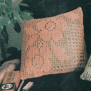 Vintage Crochet Daisy Pillow Pattern