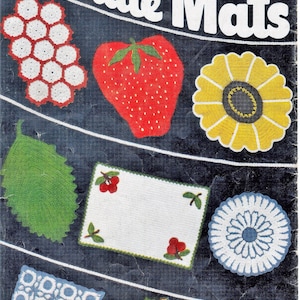 Vintage Crochet Hot Pad Potholder Pattern Book