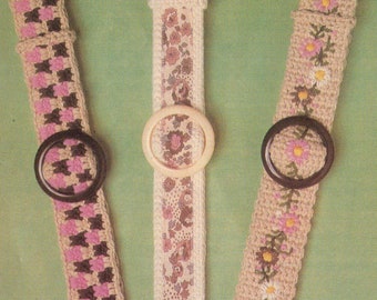 Vintage Crochet Belt Patterns