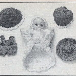 Vintage Crochet Cupie Doll Wardrobe Patterns