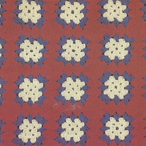 Vintage Crochet Grandma Square afghanischer Häkelanleitung