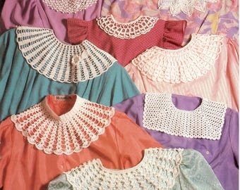Vintage Crochet Classic Collars 2 Patterns