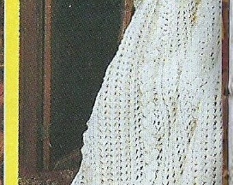 Vintage Crochet Aran Look Afghan Pattern