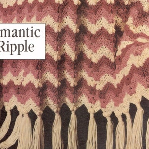 Vintage Crochet Romantic Ripple Afghan Pattern