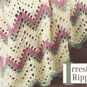 Vintage Crochet Irresistible Ripples Afghan Pattern