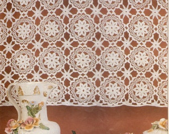 Vintage Crochet Curtain Call Curtain Pattern (PDF Download)