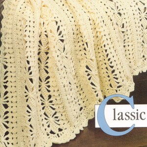 Vintage Crochet Classic Cover Up Blanket Pattern
