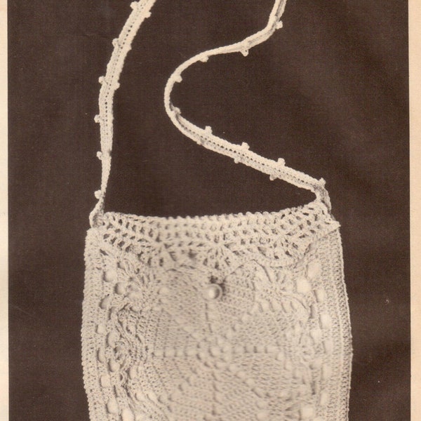 Vintage Crochet Bridal Purse Pattern