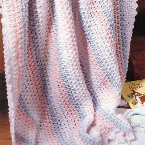 Vintage Crochet Soft Petals Baby Blanket Pattern