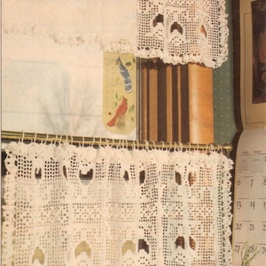 Vintage Crochet Tulip Curtains Pattern