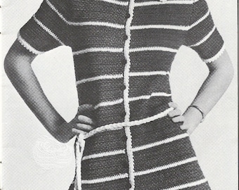 Vintage crocheted dress pattern