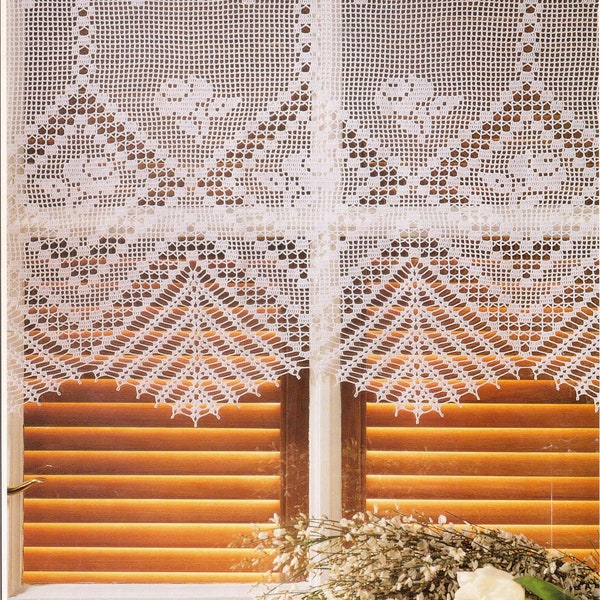 Vintage Crochet Antique Curtain Pattern