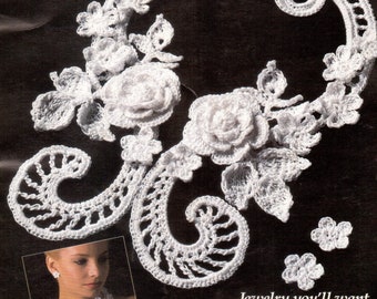 livre de modèles de bijoux au crochet irlandais vintage