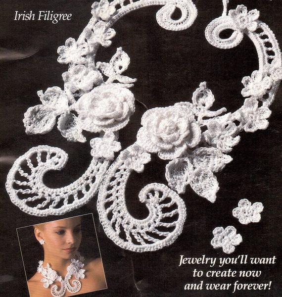 Vintage Irish Crochet Jewelry Pattern Book