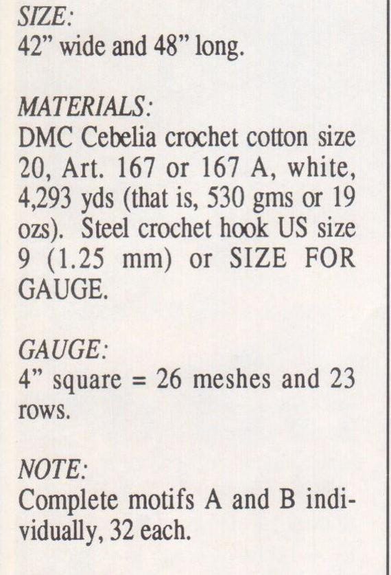 Vintage Crochet Pattern warm welcome tablecloth pattern (PDF