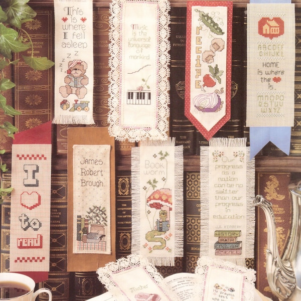 Vintage Cross Stitch Bookmark Collection Patterns