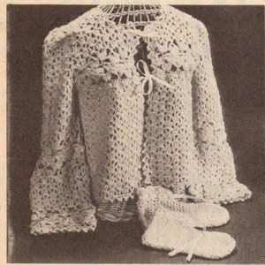Vintage Crocheted Bed Jacket and Footies Patterns
