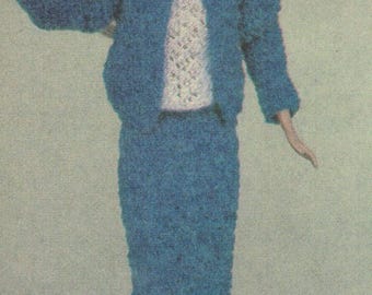 Vintage Crochet Fashion Doll For the Day Dress Pattern (PDF Download)